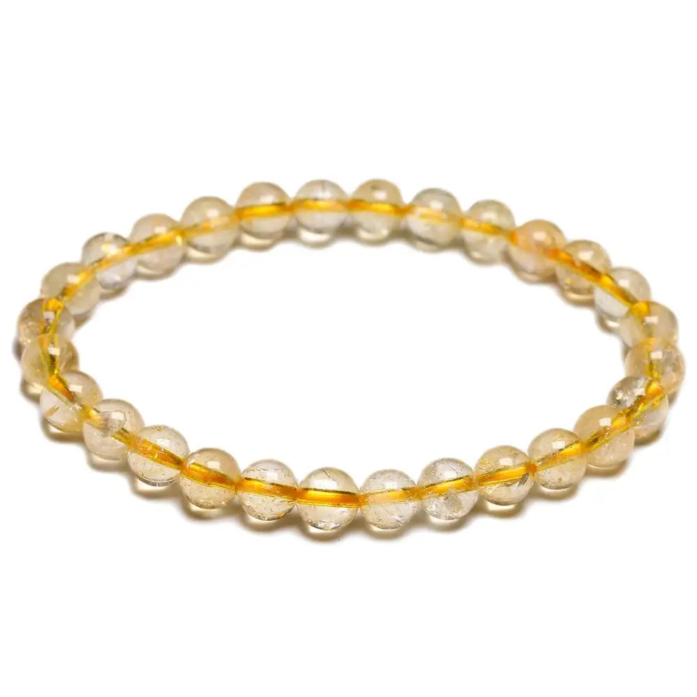 Citrine Bracelets  For Women Men Beads Bracelet