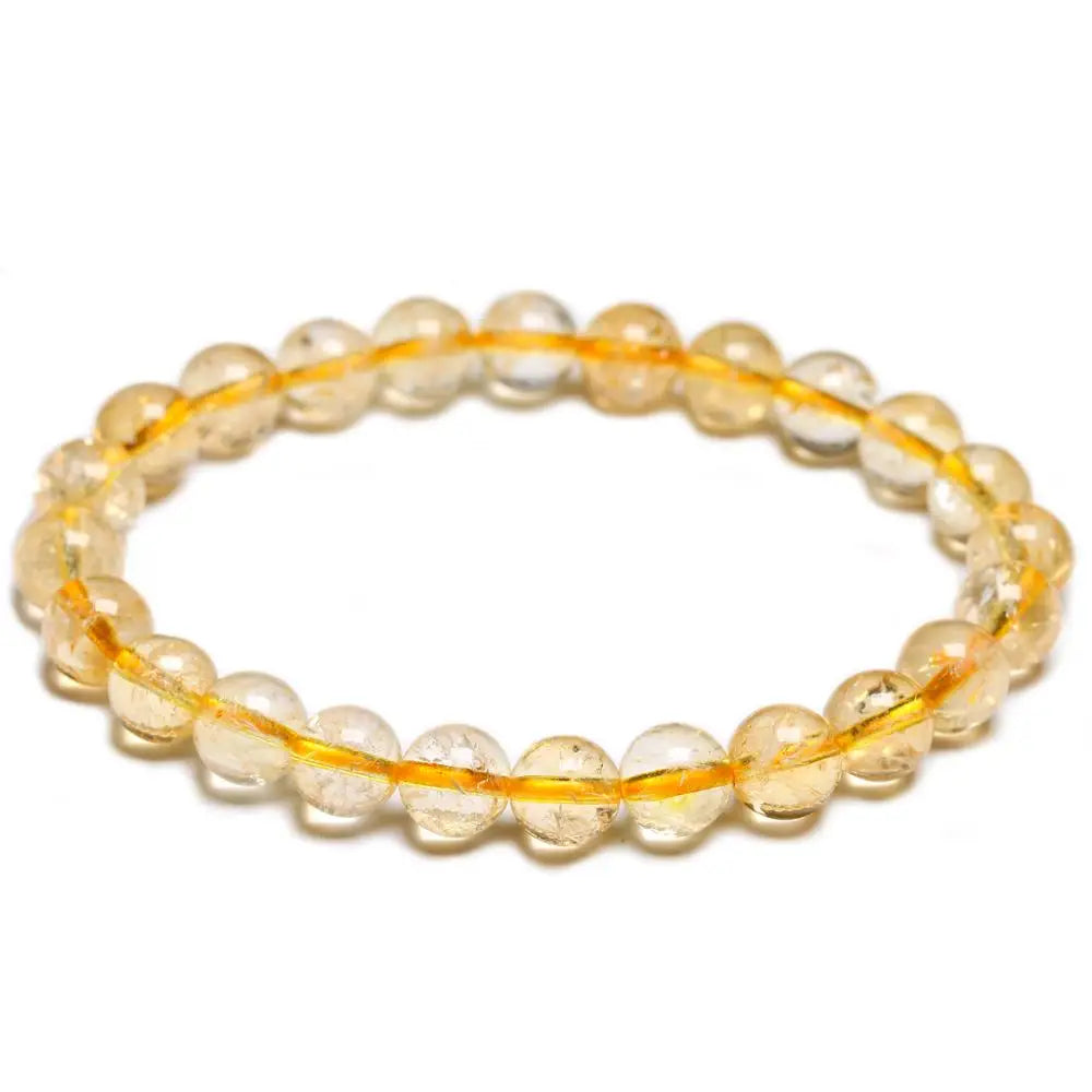 Citrine Bracelets  For Women Men Beads Bracelet