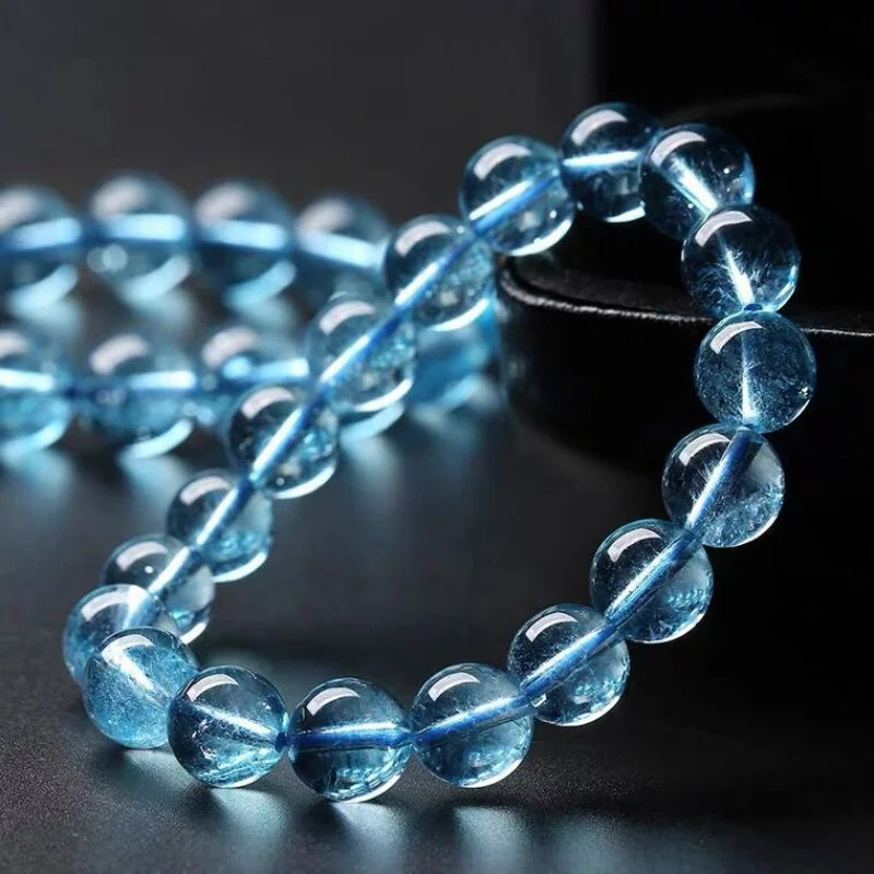 Icy Aquamarine Female CrystalBlue Topaz Bracelet