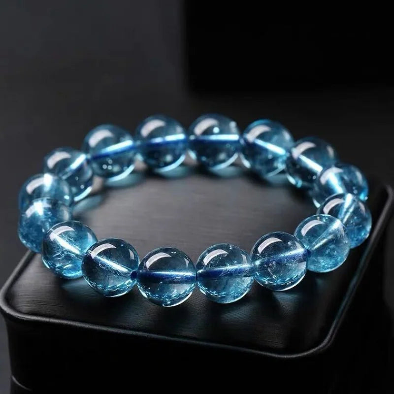 Icy Aquamarine Female CrystalBlue Topaz Bracelet